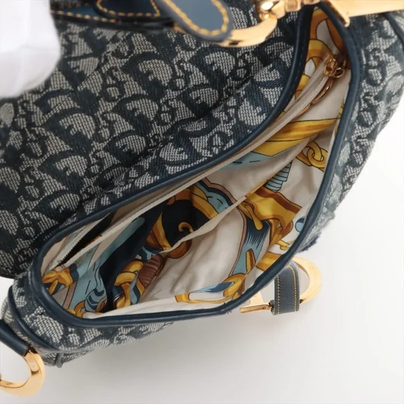 SOLD OUT ❌Christian Dior Saddle Medium Canvas Diorissimo Vintage Trotter - Picture 6 of 11